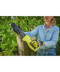 Potatore a catena a batteria ryobi "ry18ps15a-0" barra 15 cm 18v, solo corpo macchina